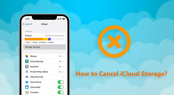 how to cancel iCloud storage